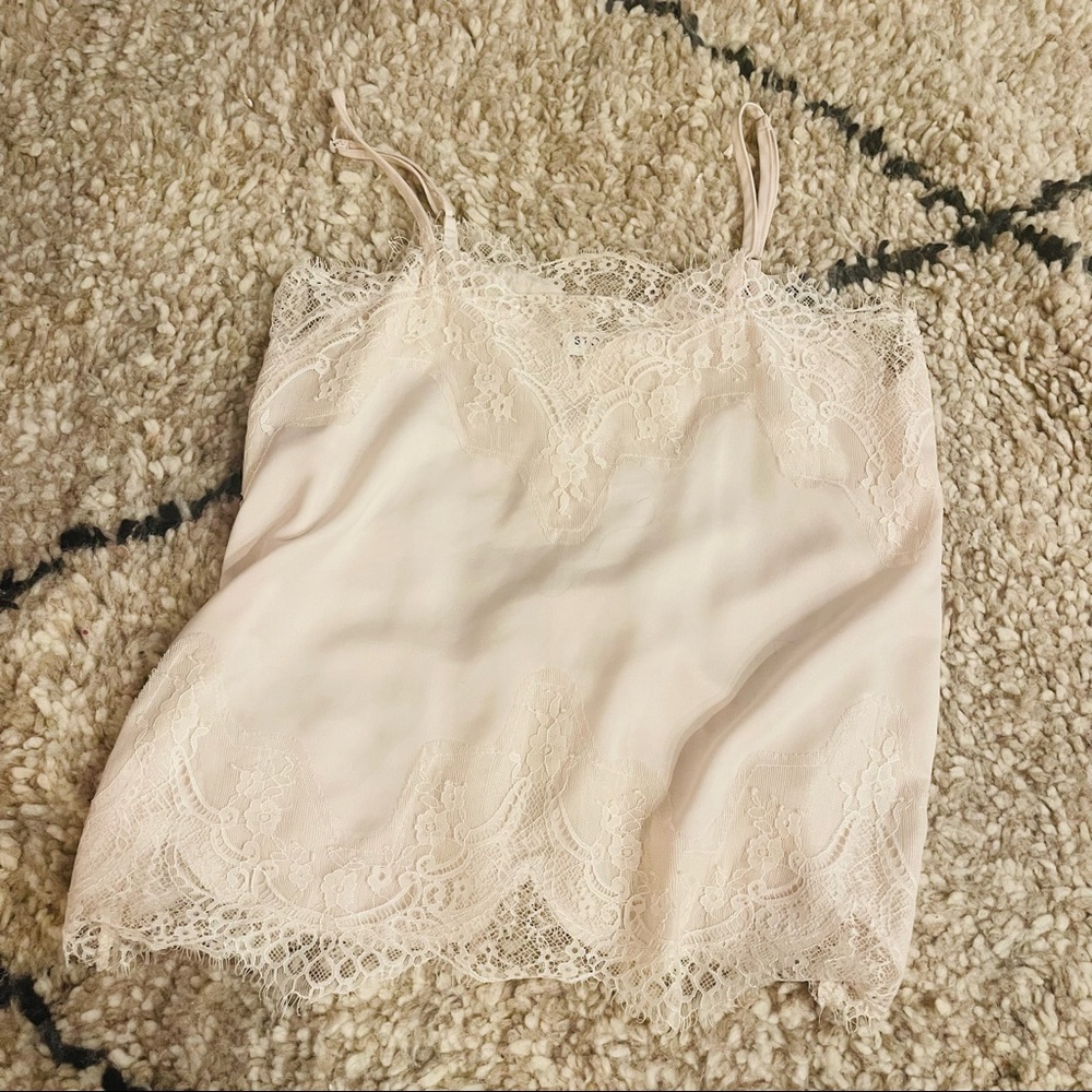 VICI ivory lace cami top